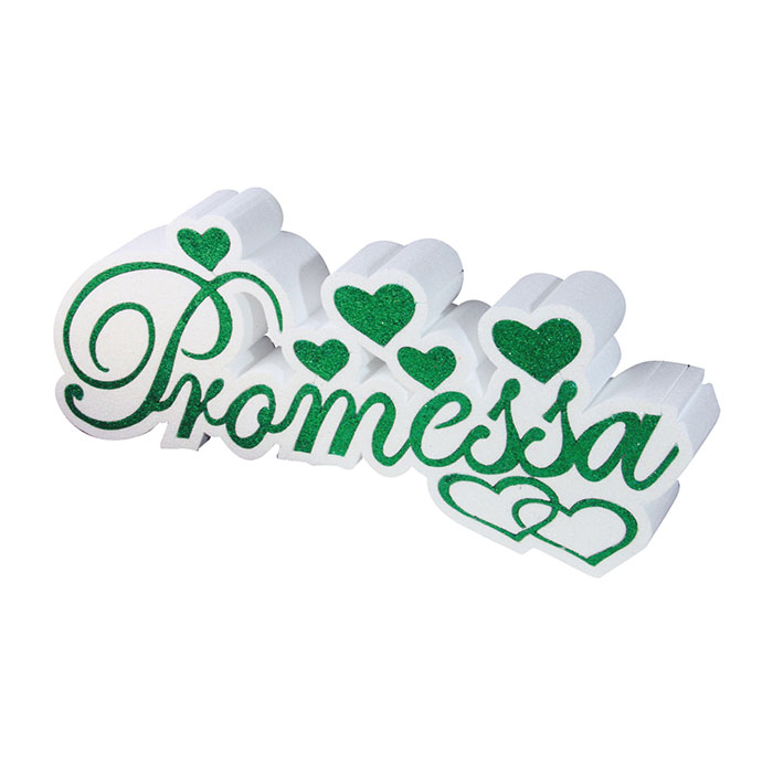 Festone promessa matrimonio Scritta Promessa verde
