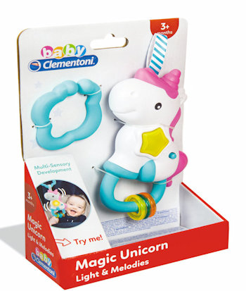 8005125173334 - SONAGLINO UNICORNO INTERATTIVO MAGIC UNICORN 3+ MESI 17333  CLEMENTONI