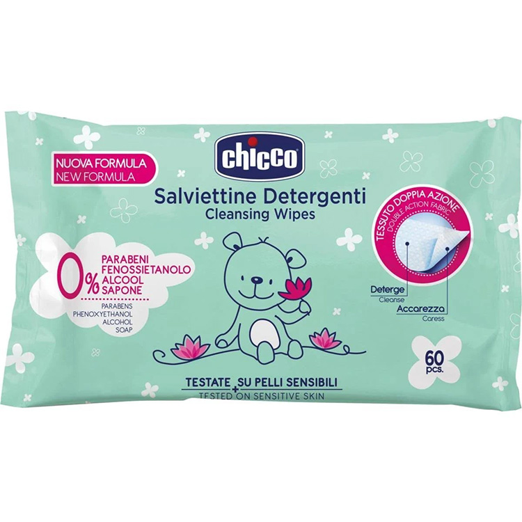 8058664096305 - MONOUSO SALVIETTINE BABY CONF.60PZ. DETERGENTI CHICCO